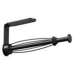 Porte sopalin sans perage, porte rouleau essuie tout mural auto - adhsif  suspendre, noir support ...