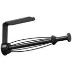 Porte sopalin sans perage, porte rouleau essuie tout mural auto - adhsif  suspendre, noir support ...