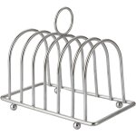 Lafomukea - porte - toast en acier inoxydable, construction robuste, parfait pour la maison, le restaurant, ...