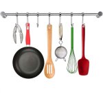 Porte - ustensile � 7 crochets ajustables 38cm support ustensiles cuisine mural support ustensiles cuisine ...