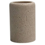 Porte de verre brosses � dents de ciment naturel accessoire de salle de bain 87824
