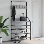 Porte - vtements et rangement des chaussures gris