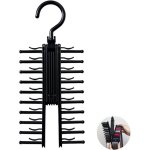 Portecravates rglable organisateur avec pinces antidrapantes pour 20 cravates pzcc