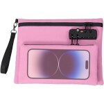 Portefeuille verrouillable, �tui de voyage zipp� ? portefeuille polyvalent � double compartiment id�al ...