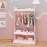 [en. casa] - portemanteau pour enfants vestnes 115 x 63 x 38 cm rose