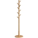 Portemanteau, portant  vtements en bois, support sur pieds avec 8 crochets, pour manteaux, chapeaux, ...