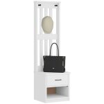 Portemanteau sandens blanc 45x40x159, 5 cm bois massif pin - vidaxl