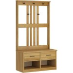 Portemanteau sandnes 87x40x159, 5 cm bois massif pin vidaxl