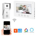 Portier vido filaire connect wifi avec ecran tactile 7  ? 2 fils ? contrle vocal