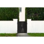 Casanoov - portillon acier 1m nali veleta h. 120cm noir mat