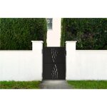 Casanoov - portillon acier 1m nali veleta h. 140cm noir mat Casanoov - portillon acier 1m nali veleta h. 140cm noir mat
