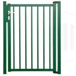 Portillon aluminium barreaud� haut 100 x larg 100 cm vert 6005 vendu avec 2 poteaux