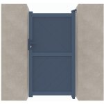 Portillon aluminium c05 gris 7016 - largeur entre piliers 1048mm - hauteur 1800mm