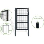 Portillon grillag 1m razo 100x160cm gris