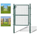 Portillon de jardin clture avec serrure et poigne portail en acier galvanis revtement en poudre vert ...
