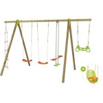 Portique bois poutre métal 2, 30 m techwood luana - 6 enfants Portique bois poutre métal 2, 30 m techwood luana - 6 enfants