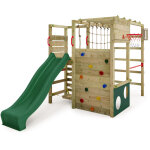 Portique d'escalade tour de jeux actionarena avec toboggan, aire de jeux de jardin avec �chelle et accessoires ...