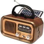 Poste radio vintage, j - 150 am / fm / sw radio portable rechargeable avec batterie 1200mah et piles ...