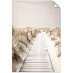 Poster autocollant passerelle vers la plage dunes nature 100x150