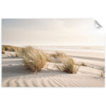 Poster autocollant plage mer dunes nature plantes 130x90