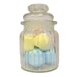 Pots de bonbons - c�tes verticales - vendu par 1