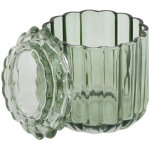 Pot � coton en verre  flor�a  11cm vert