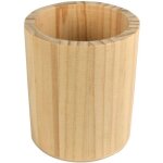 Pot � crayons en bois diam. 8, 5 cm, haut. 10 cm