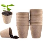 Pots de culture biodegradable, lot de 20 pots de semis de plante, 5. 5cm pot de culture pour semis, godets ...