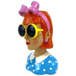 Pot dcoratif en forme de buste fminin, pour l'intrieur et l'extrieur, vase en rsine, design artistique, ...