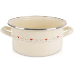 Pot emaille creme tonca 24 cm 4 l