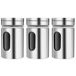 Pots à épices avec couvercles à visser, bouteilles à épices en verre et acier inoxydable, ensemble d'épices ... Pots à épices avec couvercles à visser, bouteilles à épices en verre et acier inoxydable, ensemble d'épices ...