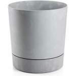 Pot de fleurs azal�e avec soucoupe recycl�e