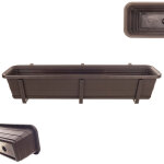 Pot de fleurs pour balcon, support de 80 cm, balustrade de balcon - kadax