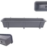 Kadax pot de fleurs pour balcon, support de 80 cm, balustrade de balcon