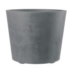 Deroma - pot de fleur millennium r - ashgrey - a rserve d'eau - roulettes - 59 cm