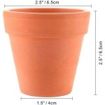 Pots de fleurs intrieur / extrieur 12pcs 6. 5cm mini pot en terre cuite de succulent cactus pour cactus ...