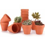 Pots de fleurs intrieur / extrieur 12pcs 8cm mini pot en terre cuite de succulent cactus pour cactus ...