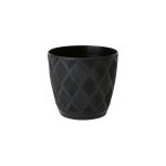 Pot de fleurs noir 11, 8 x 12, 8 cm eco classique en plastique avec soucoupe flow petit Pot de fleurs noir 11, 8 x 12, 8 cm eco classique en plastique avec soucoupe flow petit