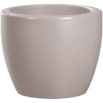 Pot de fleur rond ordesa Ø40x33 cm polyéthylène ciment 27, 5l - wellhome Pot de fleur rond ordesa Ø40x33 cm polyéthylène ciment 27, 5l - wellhome