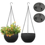 Pots de fleurs et suspendre de 2 paquet(diam�tre - 21cm), pot suspendu plante exterieur, arrosage automatique ...
