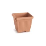 Pot de fleur carr terra 37x37x30 cm en plastique terre cuite - prosperplast