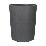 Pot de fleur vase deroma millennium r - anthracite - a rserve d'eau - hauteur - 53 cm