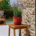 Pot grande taille d'extrieur lancelot 21x19cm rouille automnale, fait main en terre cuite maille, ...