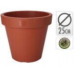 Pot de jardin dcoratif en terre cuite 25 x 22 cm rond