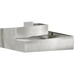 Cache - pot de jardin argent 100 x 100 x 50 cm acier inoxydable vidaxl Cache - pot de jardin argent 100 x 100 x 50 cm acier inoxydable vidaxl