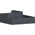 Cache - pot de jardin anthracite 100 x 100 x 50 cm acier vidaxl