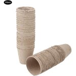 Pot de ppinire, pte de tourbe dgradable ronde plante de ppinire tasse fournitures de jardinage ...
