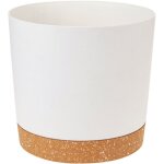 Pots de plantes, pots pour plantes d'int�rieur avec trous de drainage et base amovible, soucoupe d�corative ...