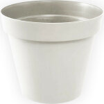 Pot rond toscane - 40x32cm - 23l - blanc - eda plastiques