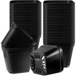 Pots pour semis, 10cm 50 pieces pots de ppinire, plastique rutilisables carr pot semis / godets semis ...